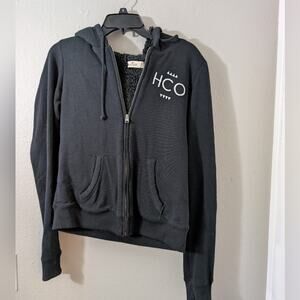 Hollister Co. Black Sherpa-Lined Hoodie